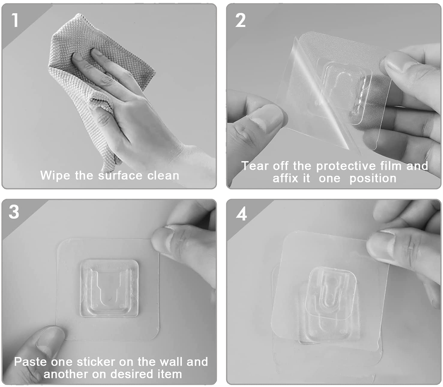 Adhesive Wall Mounts (2 Pairs)