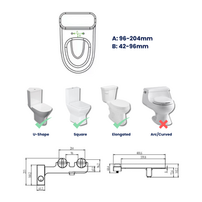 Cleanako Classic Toilet Bidet