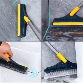 2-in-1 Multipurpose Kitchen Sink Squeegee Cleaner and Countertop Brush E0I9  
