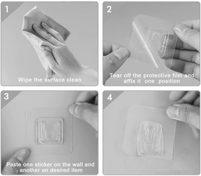 Adhesive Wall Mounts (2 Pairs)